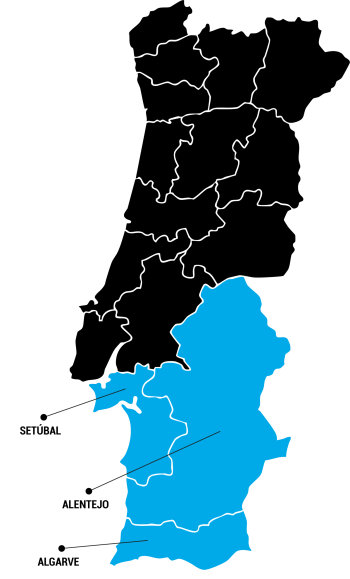 MAPA PORTUGAL REGIOES HH